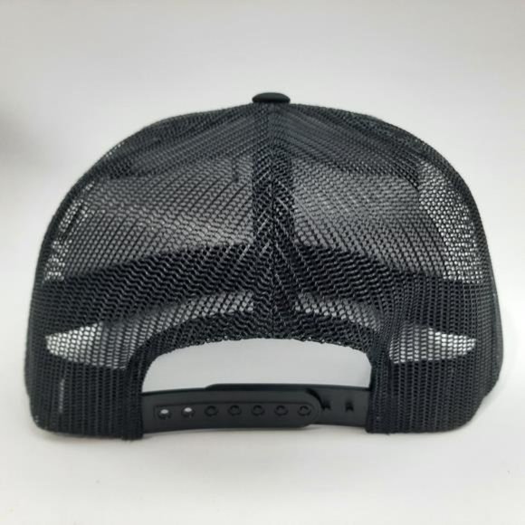 Vintage Harley Embroidered Patch Flat Bill Trucker Snapback Hat Cap HD Bobber